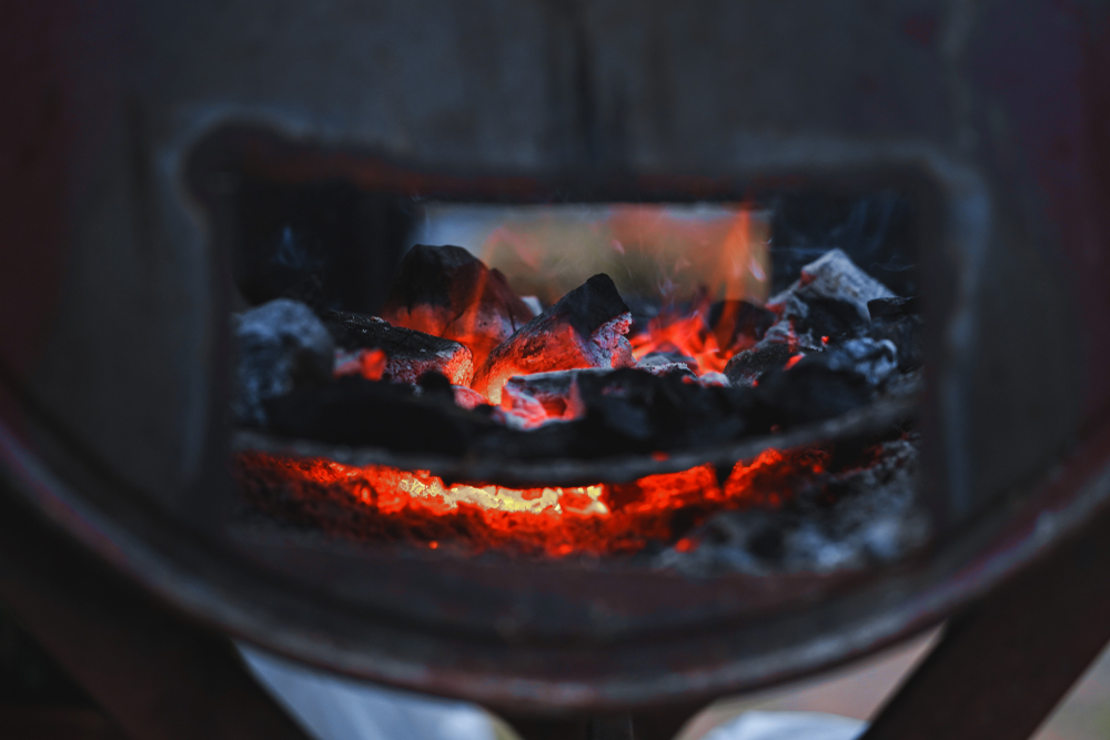 Close,Up,Fire,Charcoal,In,Stove,For,Cooking,And,Grilling