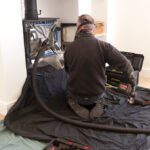 Buckingham,,Uk,-,April,20,,2020.,Modern,Chimney,Sweep,Sweeping