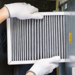 Hvac,Filter,Replacing.,Replacing,The,Filter,In,The,Central,Ventilation